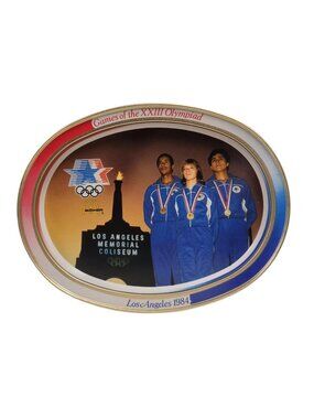 1984 L.A. Olympics McDonald's souvenir tin tray